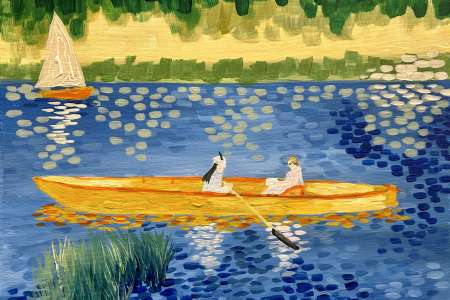 Renoir's Ladies on the Siene