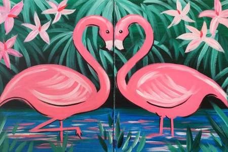 Flirty Flamingos