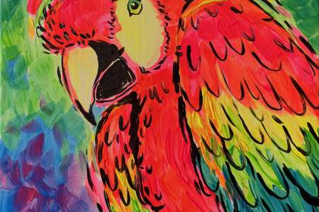 Neon Parrot
