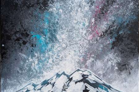 Galaxy Over the Mountain
