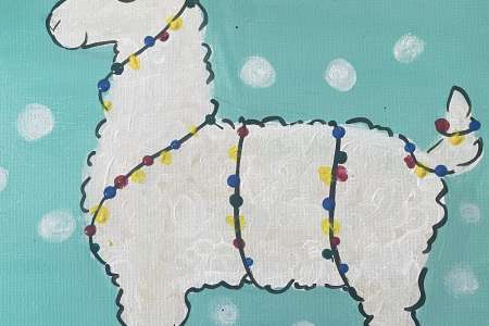 Holiday Llama Lights