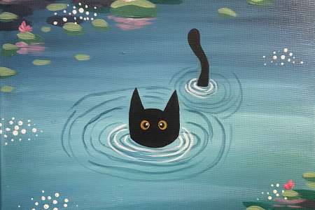 Monet's Water Kitty