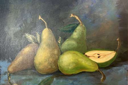 Vintage Still Life With Pears