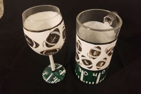 Game Day Beer Mug & Wine Glass