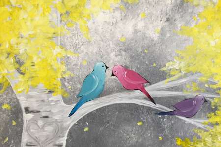 Birds in the Birch