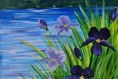 Monet-style Irises