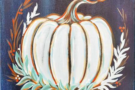 Decorative White Pumpkin