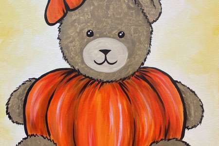 A Bear-y Cute Pumpkin