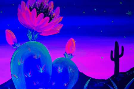 Blacklight Desert Bloom