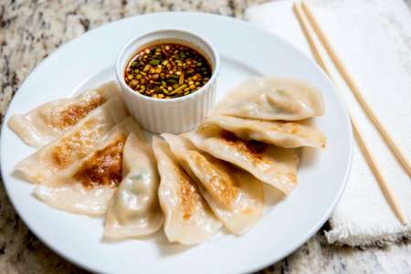 Sake Mojitos and Potstickers