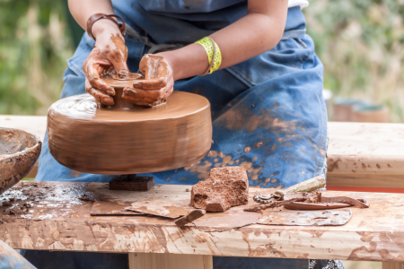 Relaxing Outdoor Pottery