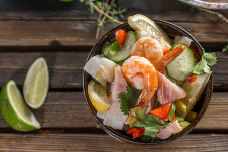 Knife Skills and Caribbean Ceviche