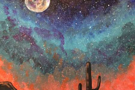 Starry Southwest Galaxy - Boston