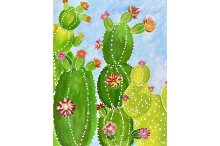 Cute Cactus in Bloom