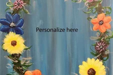 Custom Autumn Flower Wreath