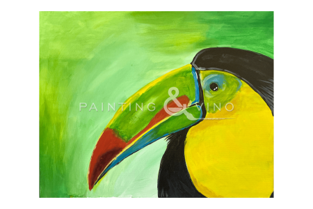 Cute and Colorful Toucan