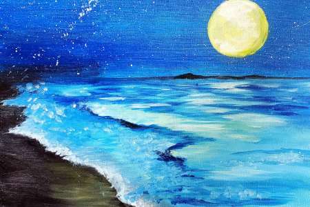 Moonrise Over the Water