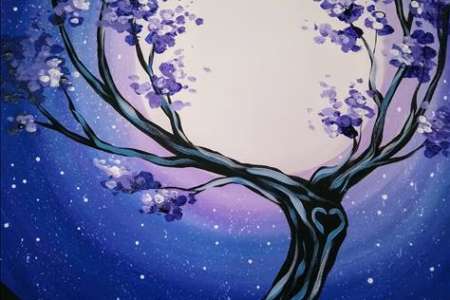 Tranquil Lilac Moon