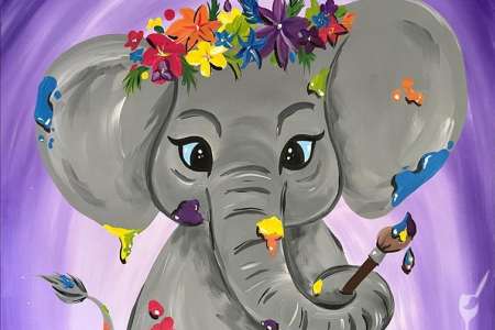 Cutesy, Artsy Elephant