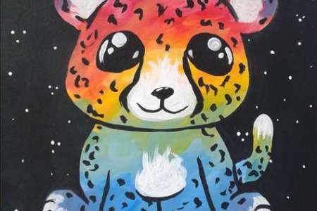 Cute and Colorful Cheetah