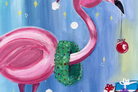 Christmas Flamingo