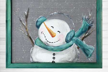 Jolly Snowman Excited for Snow
