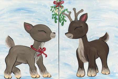 Paint Your Own Dancer and Prancer