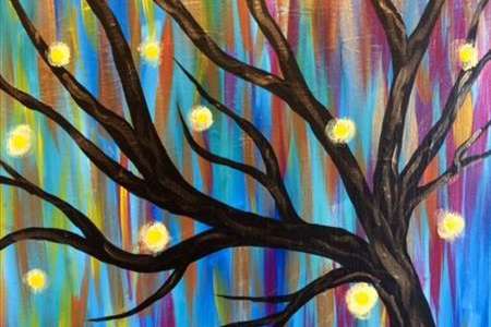 Twinkling Lights and Colorful Skies