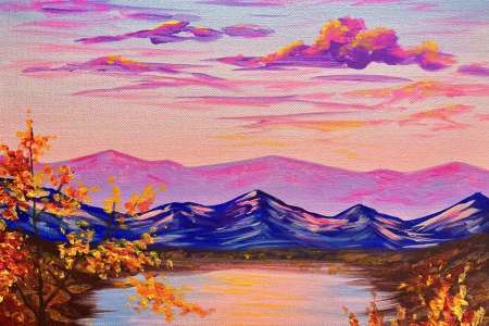 Autumn Sunset - Boston