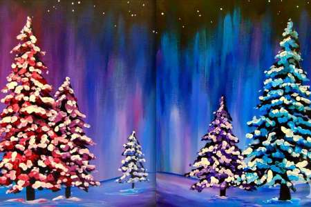 Glowing Winter Night
