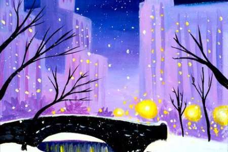 Magical Winter City Glow