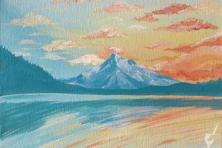 Sunset Over the Mountains