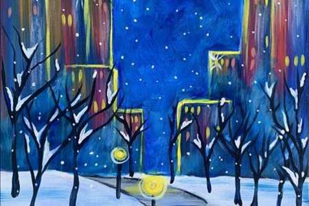 Moonlit City Block and Half-Priced Wine