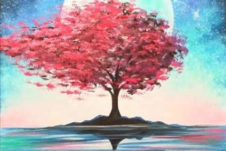 Stunning Moonlit Tree (Free Drink!)