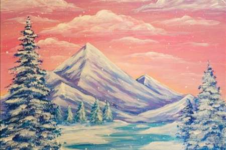 Pastel Snowscape