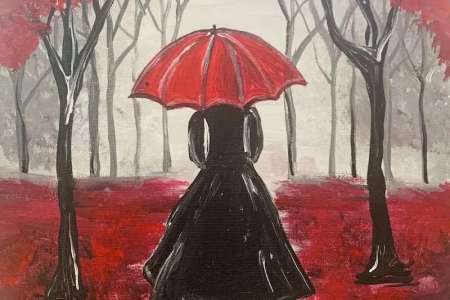 Strolling in Scarlet