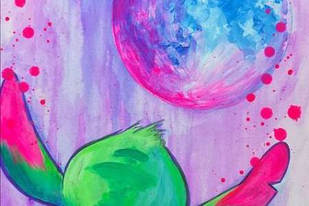 Kids and Mom Paint Day