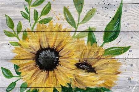 Bucket of Sunflowers