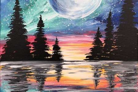 A Full Moon Over the Water