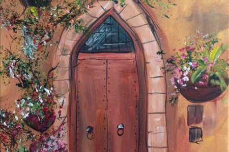 Welcoming Tuscan Doorway and Free Mimosa