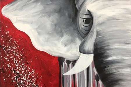 Happy Hour Elephant Art