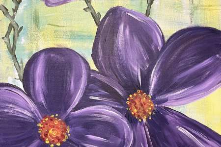 Purple Posey Portrait