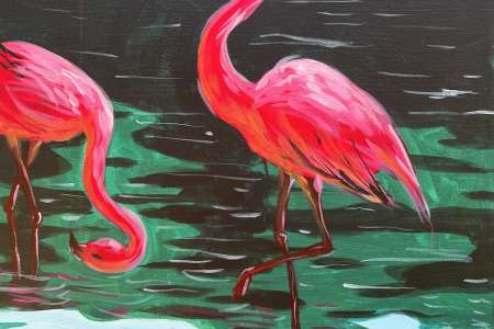 Fanciful Flamingos