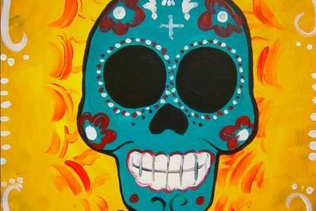 Mexican Sugar Skull Art (with $3 Happy Hour Drinks)