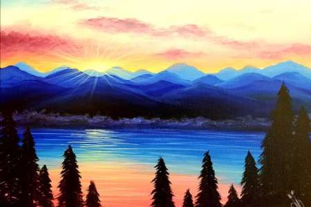 Warm Lakeside Sunrise