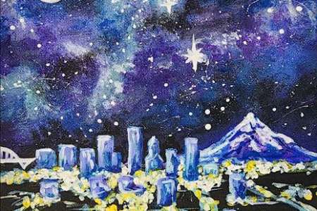 City Night Under the Stars