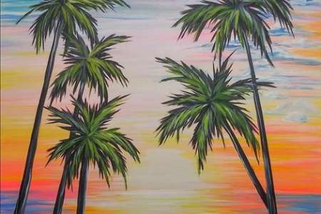 Palms in the Fluorescent Sky