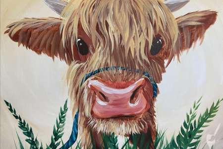 Charming Cow Portrait ($15 Bottomless Mimosas)