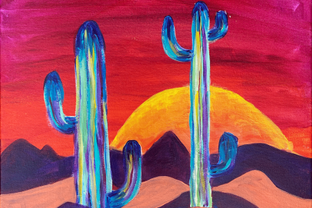 Psychedelic Saguaros