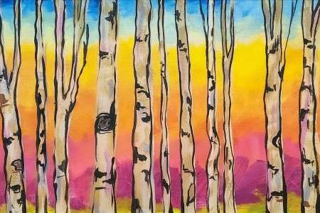 Beautiful Birch Forest